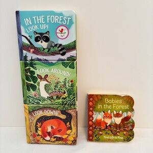 In The Forest Look Up! Look Around! Look Down! & Babies In The Forest Book